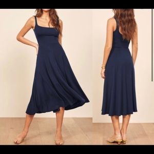 Reformation Mary Dress navy